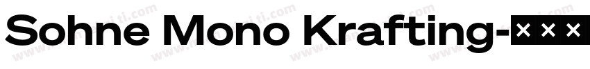 Sohne Mono Krafting字体转换
